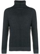 Jeckerson Turtleneck Ribbed Jumper - Grey