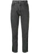 Misbhv Side Stripe Cropped Jeans - Black