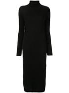 Tomorrowland Turtleneck Ribbed-knit Dress - Black