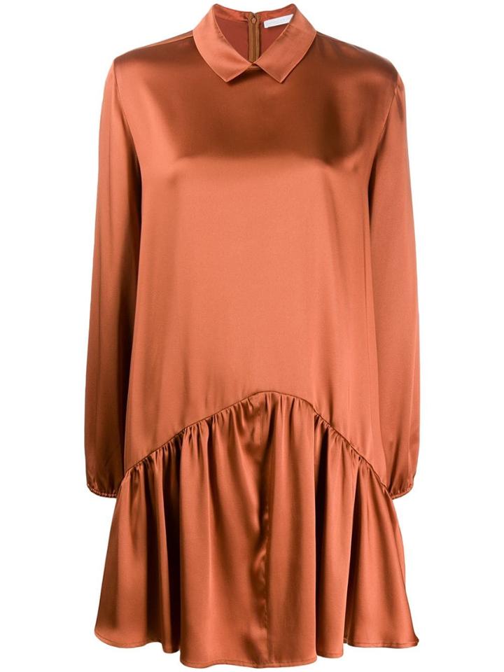 Fabiana Filippi Shirt Midi Dress - Orange