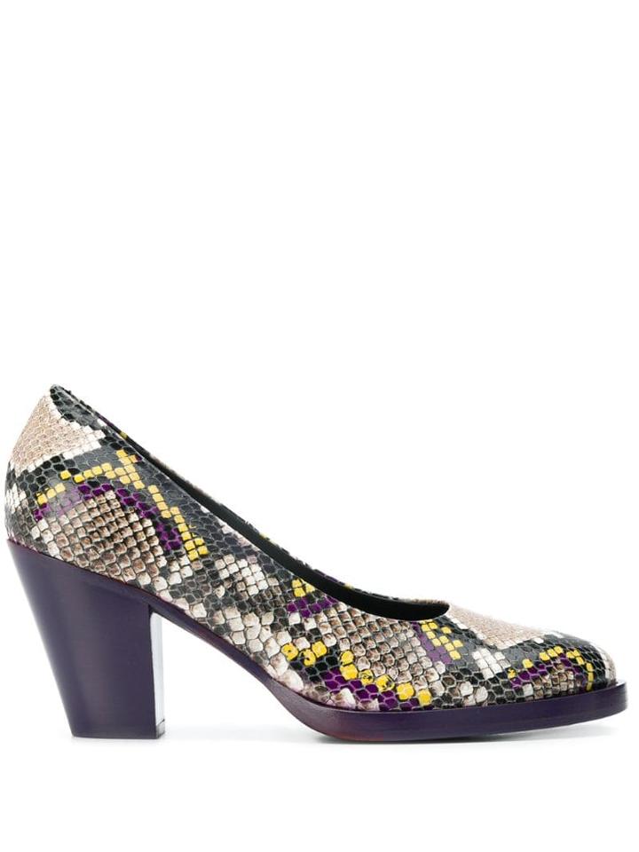 A.f.vandevorst Snakeskin Effect Pumps - Purple