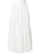 Junya Watanabe Comme Des Garçons Long Pleated Skirt - White