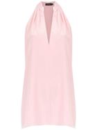 Andrea Marques V-neck Top - Pink