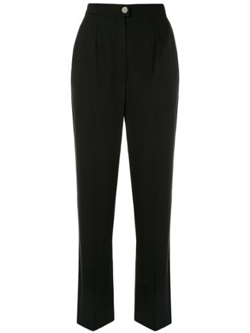 Chanel Pre-owned 1999 Tailored Straight Trousers - Black
