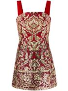 Etro Foliage Pattern Sequinned Dress - Red