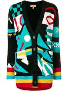 Burberry Multi-patterned Cardigan - Black