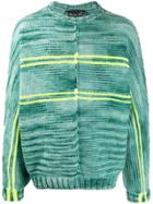 Martine Rose Striped Crew Neck Jumper - Green
