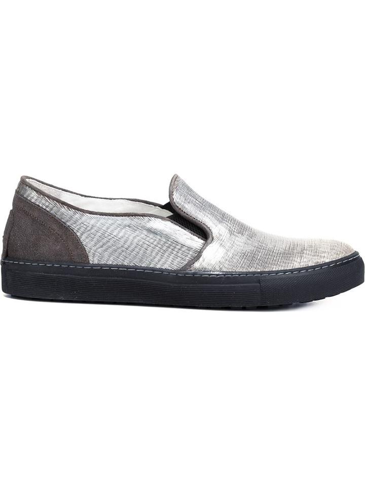 Fiorentini + Baker Metallic Slip-on Sneakers