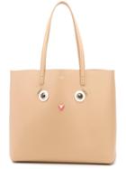 Fendi Fendi Faces Shopper Tote, Women's, Nude/neutrals
