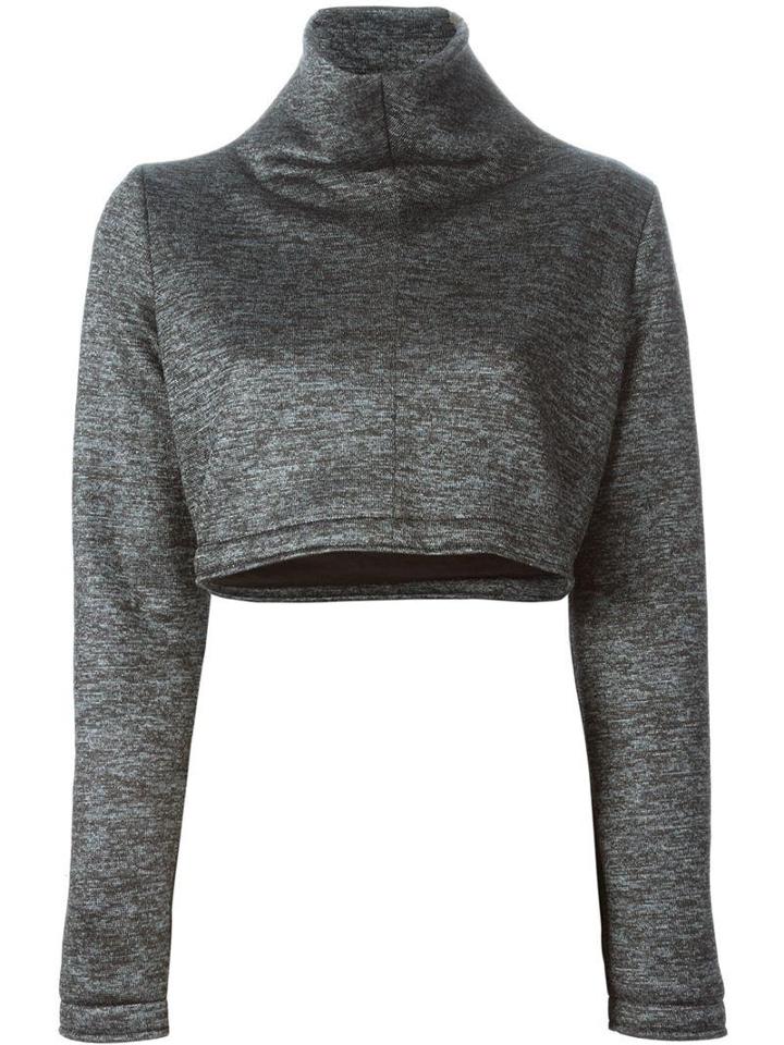 Victoria/tomas Turtle Neck Cropped Sweatshirt