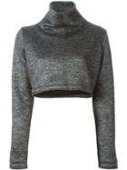Victoria/tomas Turtle Neck Cropped Sweatshirt
