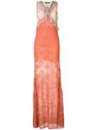 Roberto Cavalli - Lace Long Dress - Women - Polyamide/polyester/viscose - 42, Polyamide/polyester/viscose