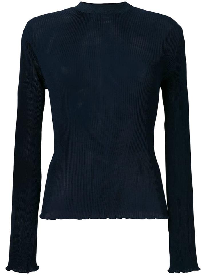 Études Telegramme Pleated Top - Blue