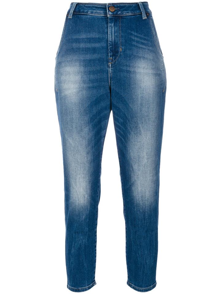 Diesel - Tapered Jeans - Women - Cotton/spandex/elastane/lyocell - 29/30, Blue, Cotton/spandex/elastane/lyocell