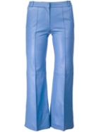 Barbara Bui Lambskin Cropped Trousers