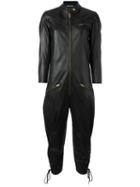 Chloé Biker Jumpsuit, Women's, Size: 38, Black, Cotton/leather/cupro/viscose