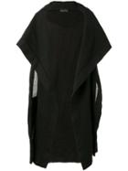 Andrea Ya'aqov Hooded Vest, Men's, Size: Medium, Black, Cotton/linen/flax