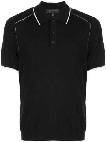 Rag & Bone Evens Polo Shirt - Black