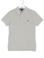 Ralph Lauren Kids Teen Embroidered Logo Polo Shirt - Grey