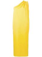 Max Mara One-shoulder Midi Dress - Yellow