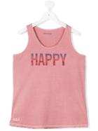 Zadig & Voltaire Kids Teen Happy Print T-shirt - Pink & Purple