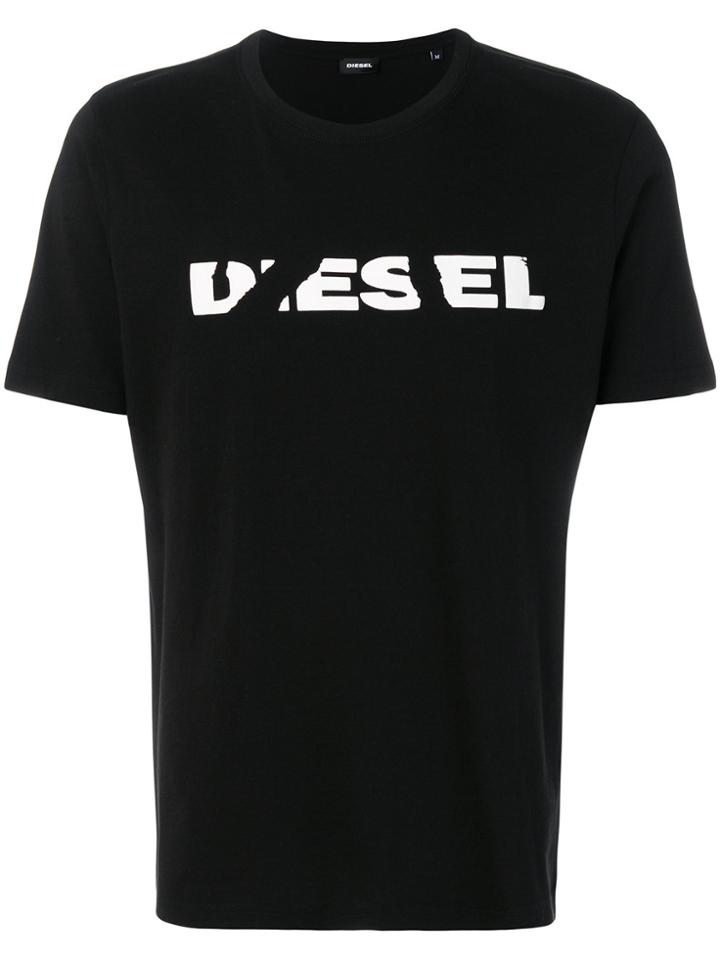 Diesel Crewneck Logo T-shirt - Black