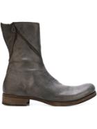 Ma+ Diagonal Zip Boots - Brown