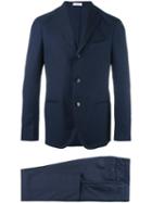 Boglioli Two Piece Suit, Men's, Size: 46, Blue, Cotton/virgin Wool/acetate/cupro