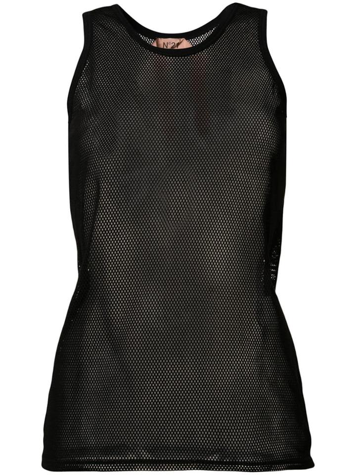 Nº21 Mesh Tank Top - Black