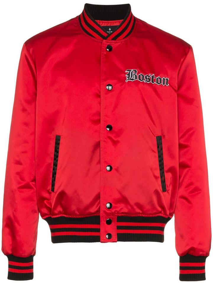 Marcelo Burlon County Of Milan Mb Bt Red Sox Bmbr Jkt Red