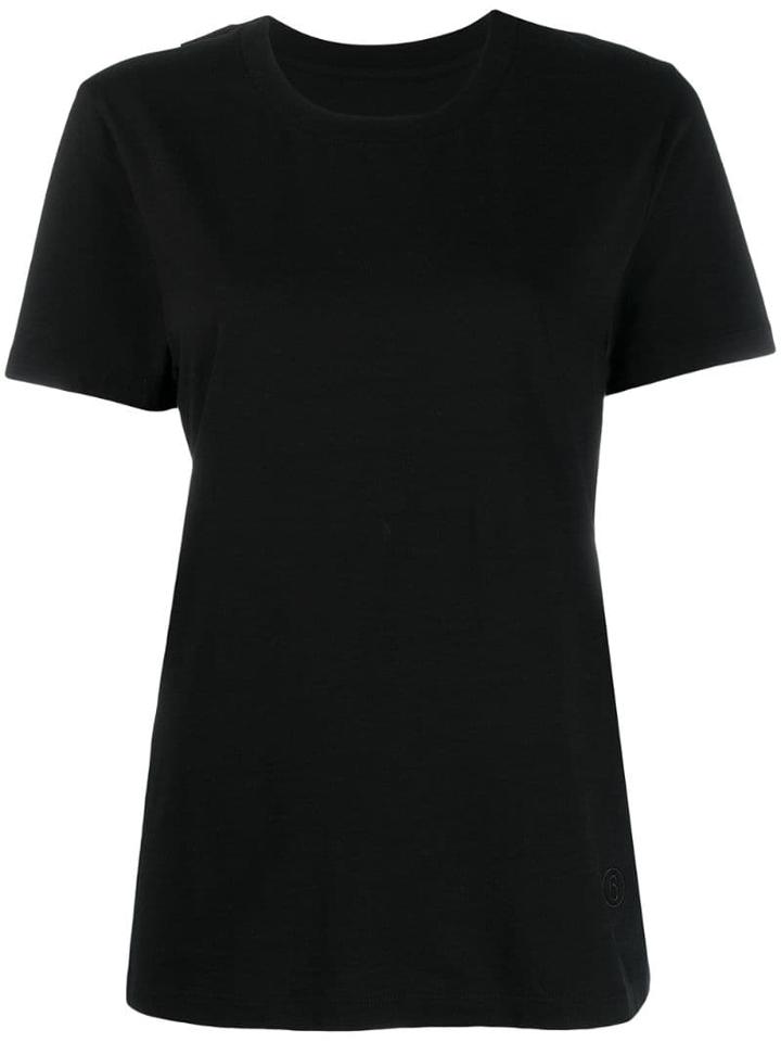 Mm6 Maison Margiela Basic Jersey T-shirt - Black