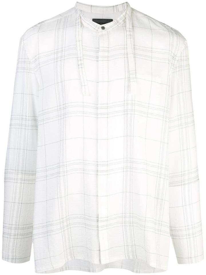 Siki Im White Plaid Shirt