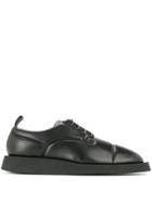 Jil Sander Wide Toe Cap Shoes - Black