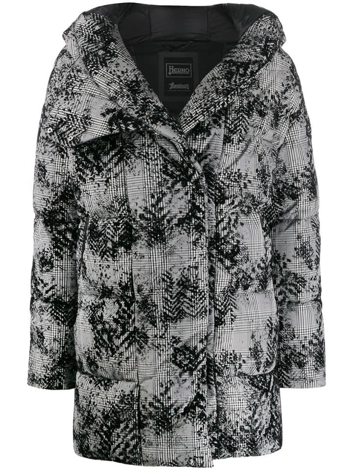 Herno Patterned Padded Jacket - Grey