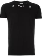 Saint Laurent Star Print T-shirt, Men's, Size: S, Black, Cotton