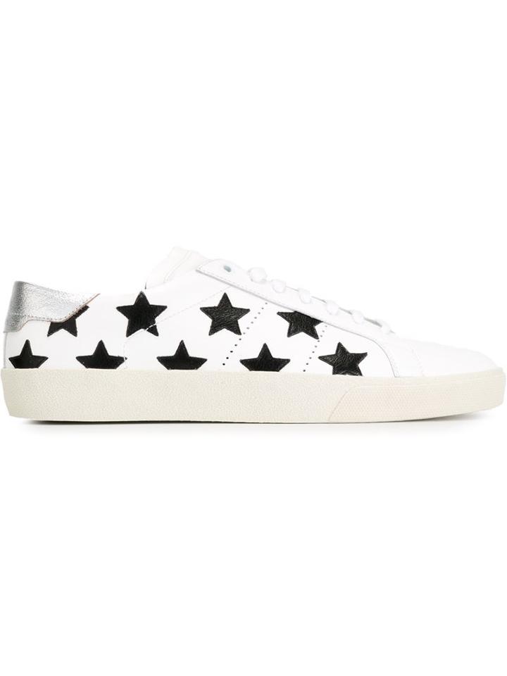 Saint Laurent Court Classic Sneakers, Men's, Size: 40, White, Rubber/leather