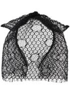 Maison Michel Tina Veil Headband - Black