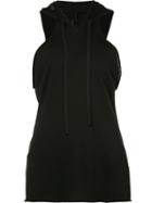 Unravel Project - Hooded Tank Top - Women - Cotton/cashmere - S, Black, Cotton/cashmere