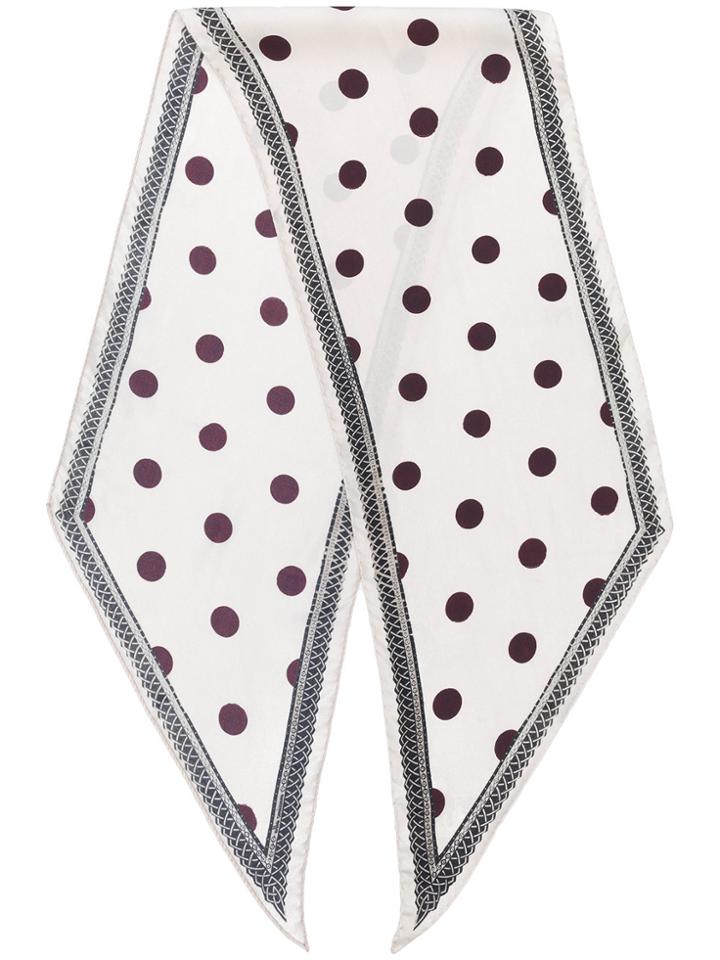 Massimo Alba Polka Dot Hockney Scarf - Nude & Neutrals
