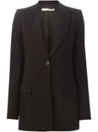 Givenchy Peaked Lapel Blazer, Women's, Size: 42, Black, Viscose/spandex/elastane