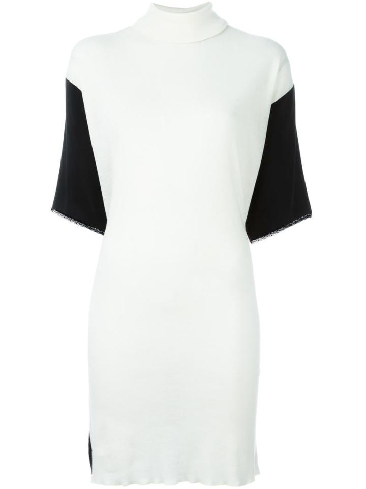 Mm6 Maison Margiela Double Sided Dress, Women's, Size: Medium, White, Polyester/cupro/modal/wool