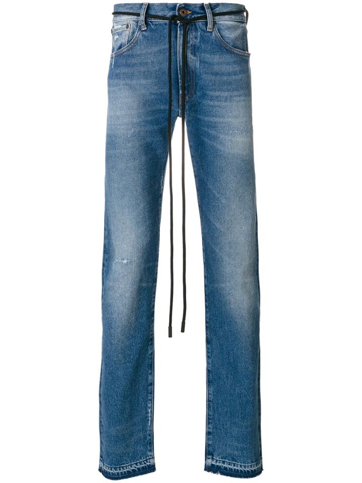 Off-white Diag Skinny Jeans - Blue