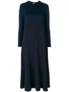 's Max Mara - Long Casual Dress - Women - Spandex/elastane/acetate/viscose - 40, Blue, Spandex/elastane/acetate/viscose