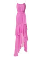 Tufi Duek Cascade Silk Gown - Pink