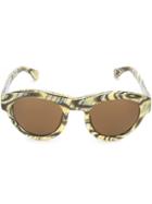 Dries Van Noten By Linda Farrow Gallery Angular Frame Sunglasses