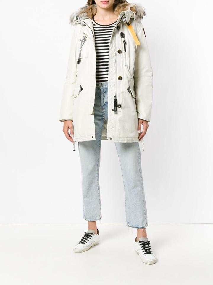 Parajumpers Buttoned Hooded Parka - Neutrals