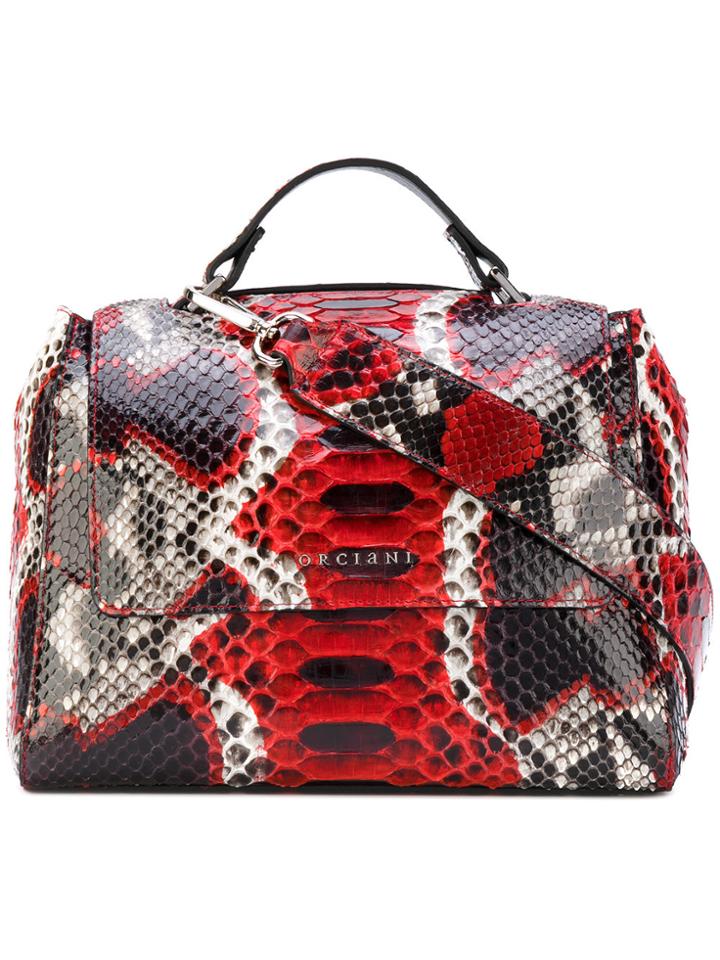 Orciani Patterned Boxy Tote - Multicolour