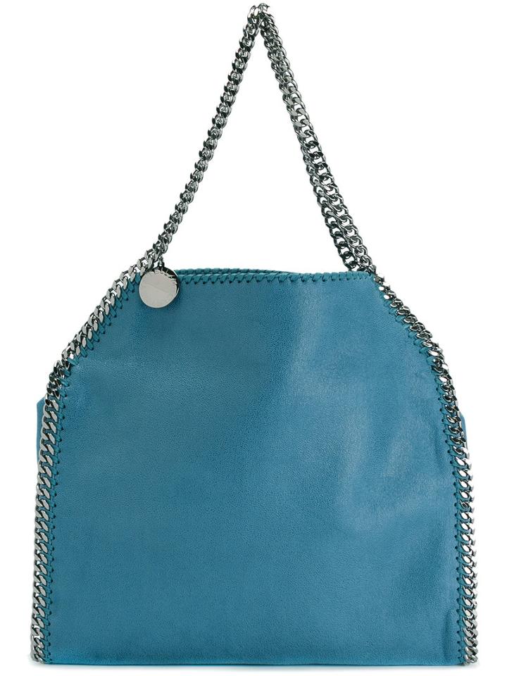 Stella Mccartney Falabella Shoulder Bag, Women's, Blue, Polyester