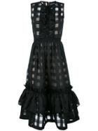 Marco Bologna 'techno Vichy' Dress, Women's, Size: 40, Black, Polyester