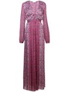 Raquel Diniz Lily Long Dress - Pink & Purple